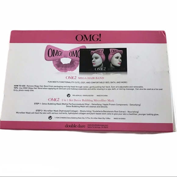 ⛔️SOLD⛔️ Double Dare Spa OMG Facial Mask Gift Set - Picture 3 of 4